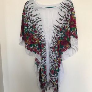 Hawaiian inspired empire waist blouse